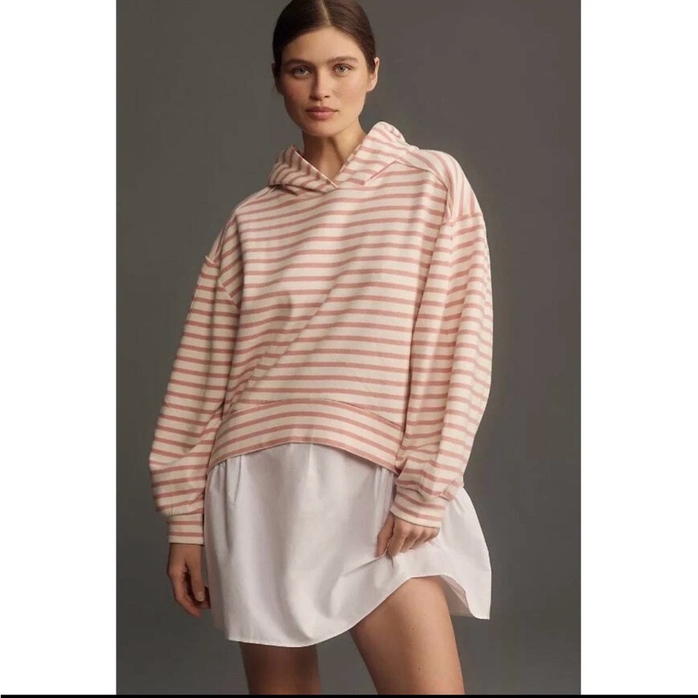 Anthropologie Pilcro Hooded Sweatshirt Dress Size Small